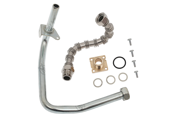 Vaillant Gas Pipe with 2-Screw Holes & Bent Bracket 0020046863