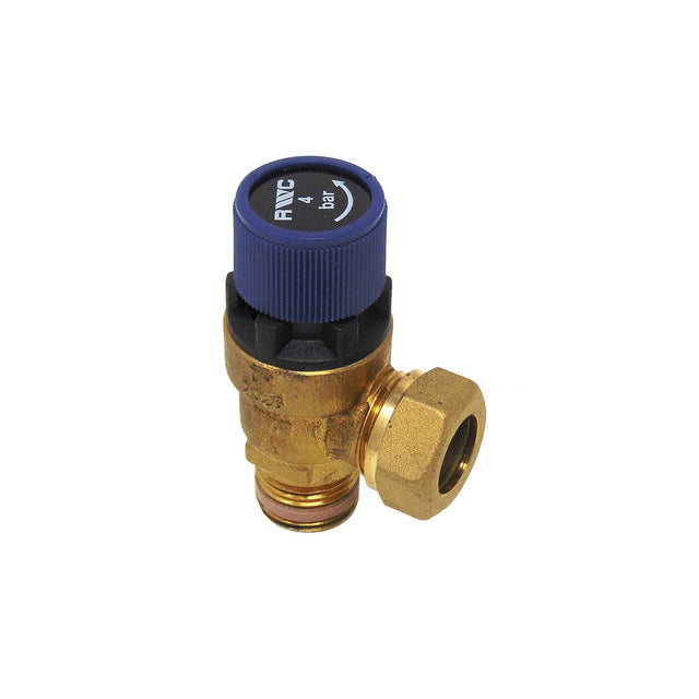 4 Bar Pressure Relief Valve 1/2" Male x 15mm