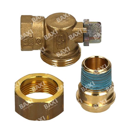Baxi Gas TAP C/W Nut & Tail Piece 5110466