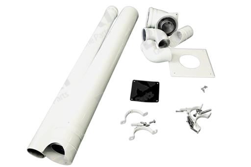 Baxi Plume Displacement Kit Inc Elbow and Clips 5121371