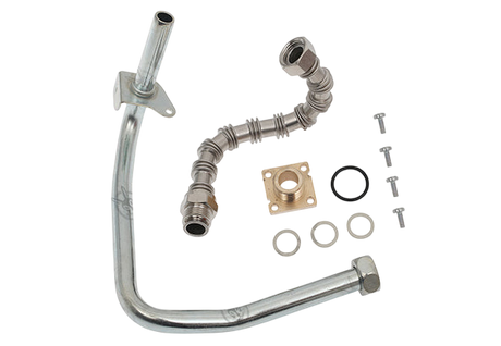 Vaillant Gas Pipe with 2-Screw Holes & Bent Bracket 0020046863