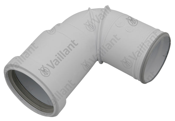 Vaillant Flue Gas Elbow 87 Deg White (Outlet) 0020231462