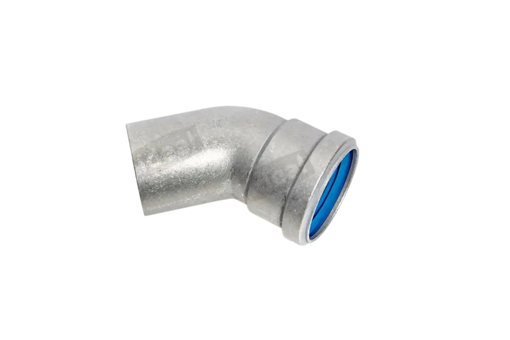 Ideal Elbow 45 Deg 50mm Aluminium 173567