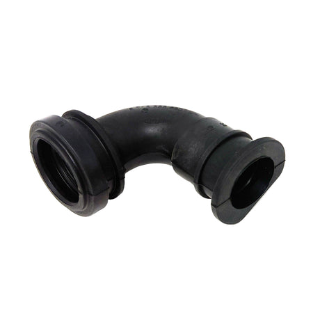 Black rubber elbow pipe fitting 