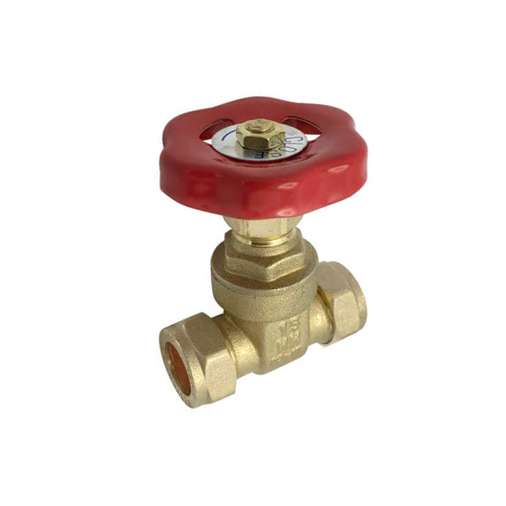 15mm Brass Gate Valve WRAS