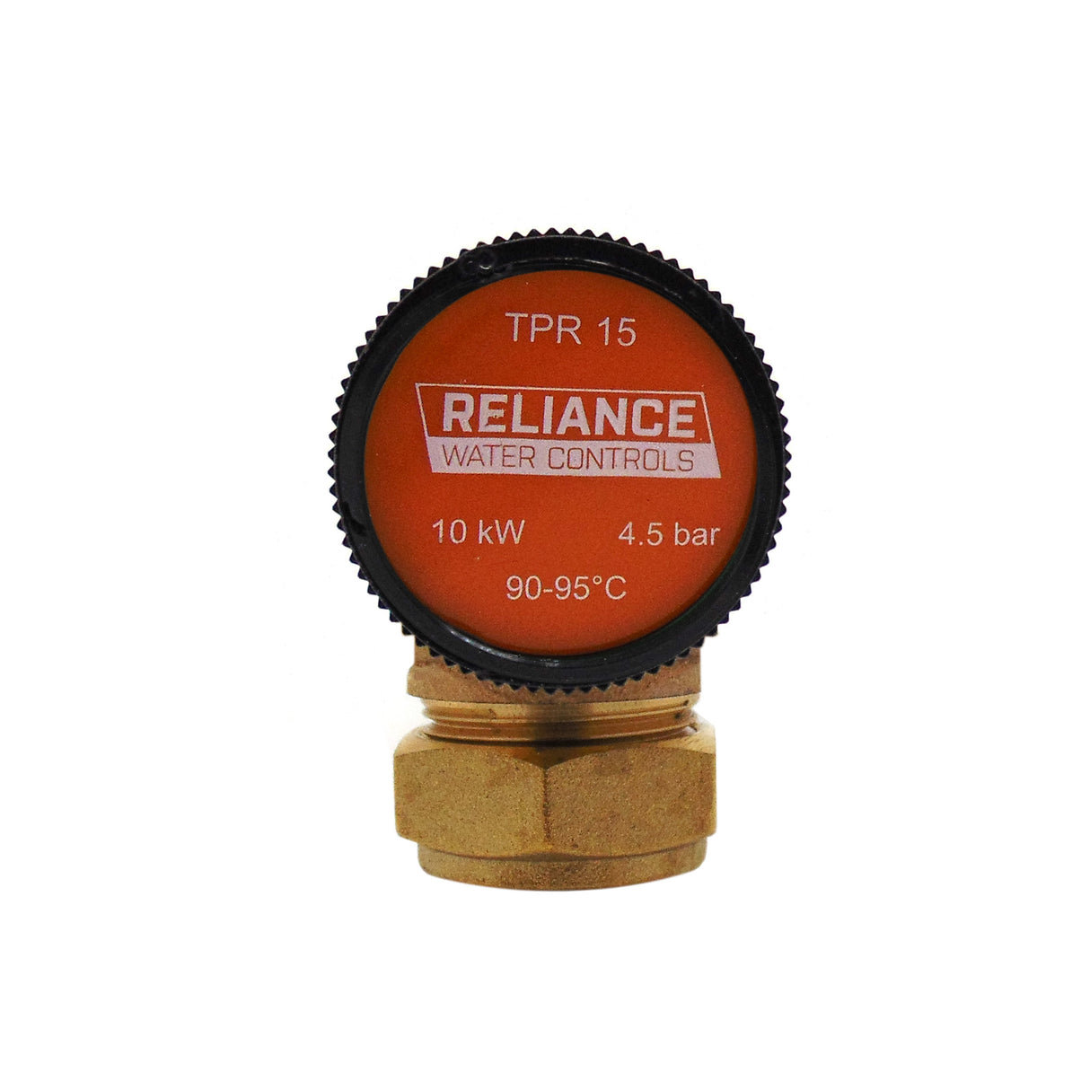 Reliance Pressure & Temperature Relief Valve 90 Degree 15mm x 1/2" 4.5 Bar