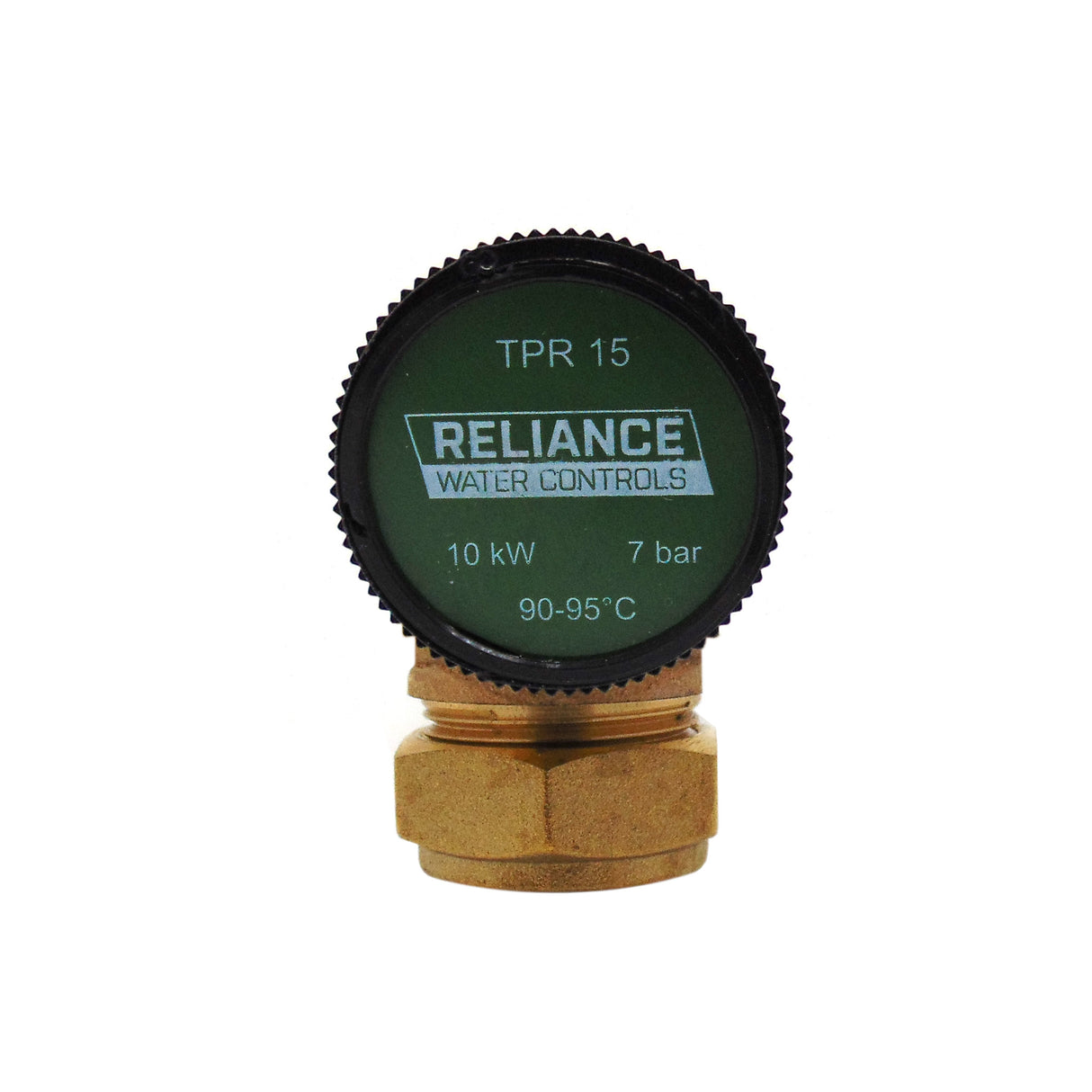 Reliance Pressure & Temperature Relief Valve 90 Degree 15mm x 1/2" 7 Bar