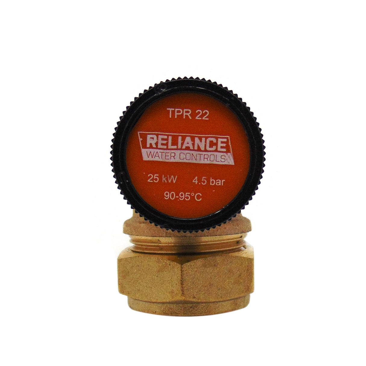 Reliance Pressure & Temperature Relief Valve 90 Degree 22mm x 3/4" 4.5 Bar