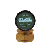 Reliance Pressure & Temperature Relief Valve 90 Degree 22mm x 3/4" 7 Bar