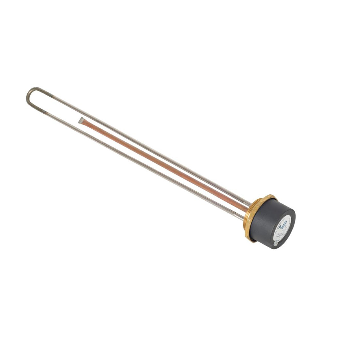 Incoloy 27" Immersion Heater & Thermostat Copper Pocket