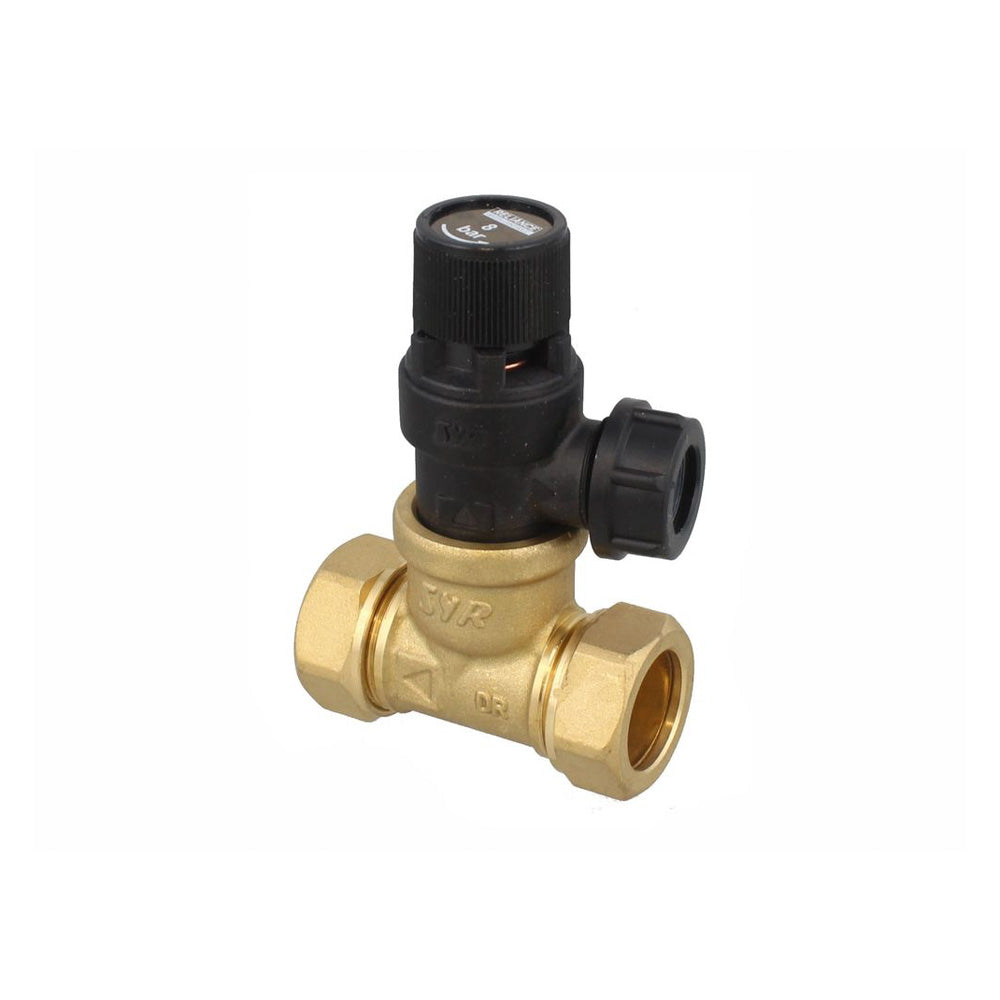 Pressure Relief Valve with T Piece 8 Bar