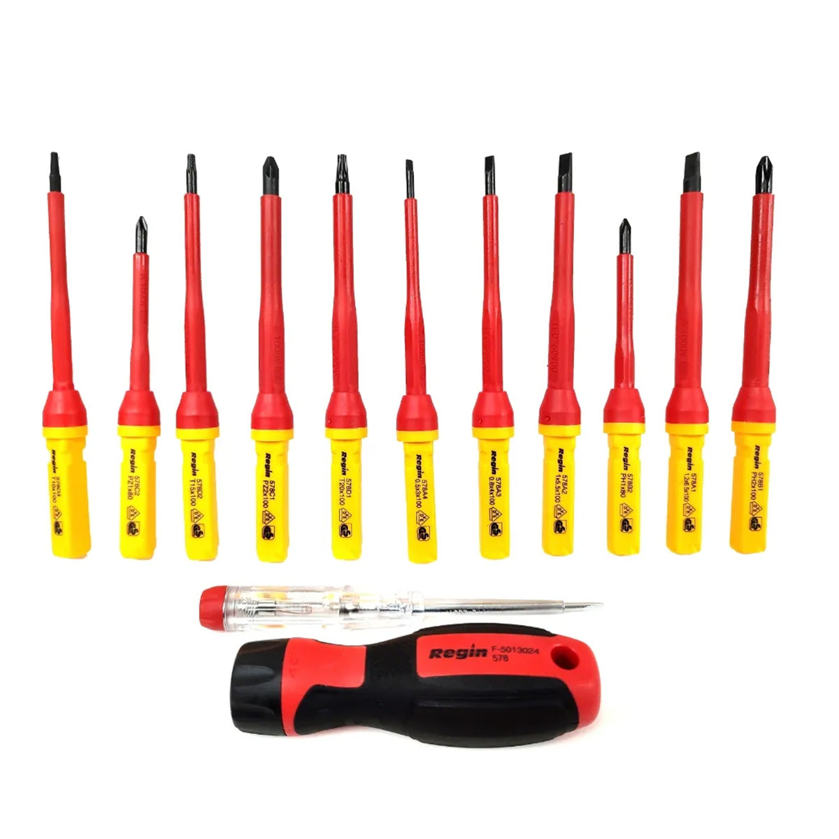 Regin VDE Interchangeable Screwdriver Set REGE285