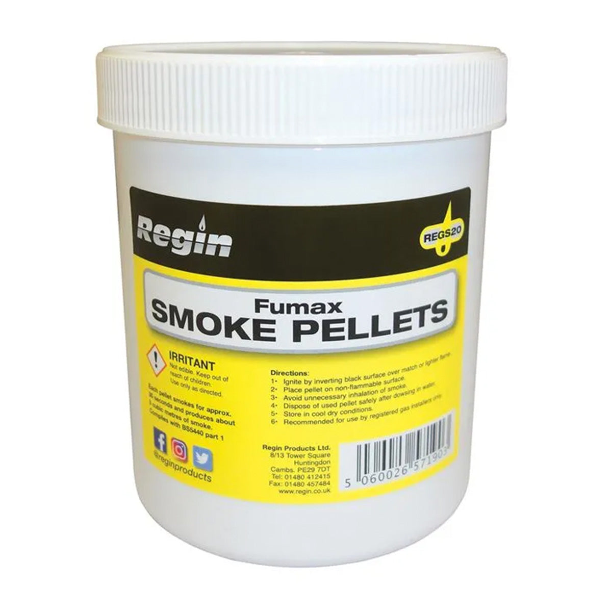 Regin Fumax Smoke Pellets (tub of 100) REGS20