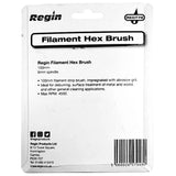 Regin Filament Hex Cleaning Brush 100mm (6mm spindle) REGT78