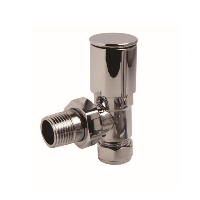 15mm Full Chrome Angled Valve (Pair)